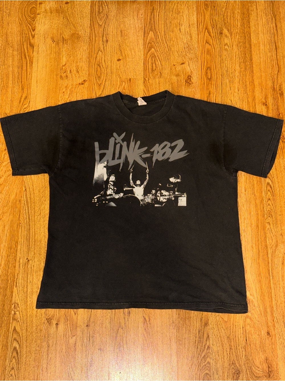 Y2K BLINK 182 Neighborhoods Album 2011 US Tour Graphic Tee Mens XL Travis Barker